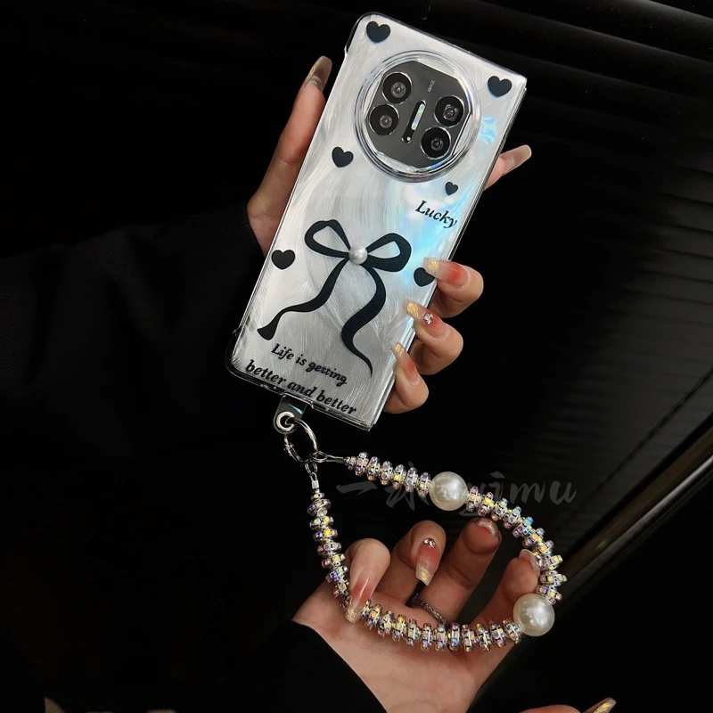 适用华为matex5手机壳新款matex6典藏版套matex3羽纱x5蝴蝶结女款