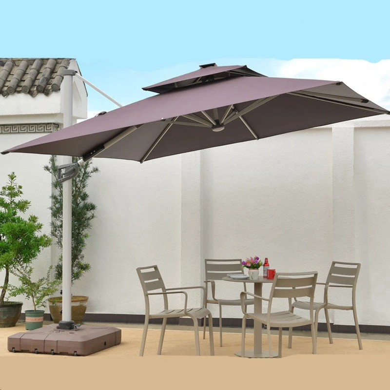 户外遮阳伞迷你小罗马伞庭院家用大太阳伞室外香蕉伞沙滩伞摆摊用