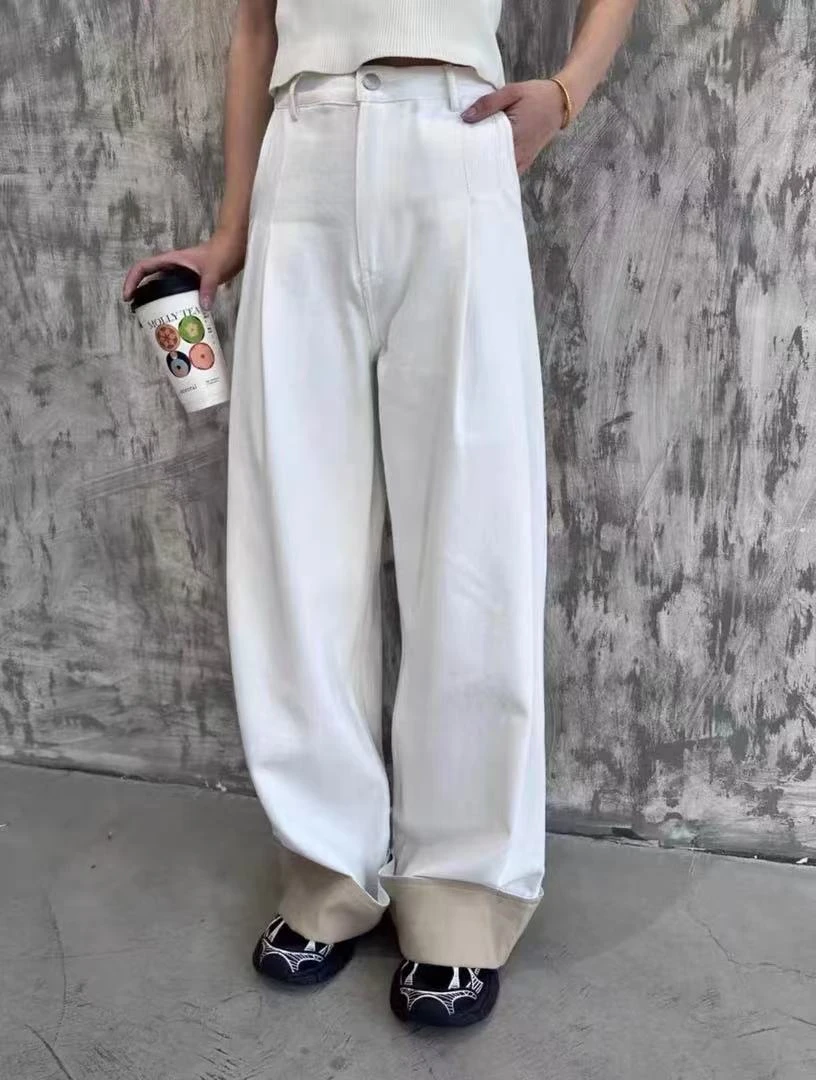 【JINJIN】2025夏季新款小众设计款休闲长裤（8097）NO退NO换