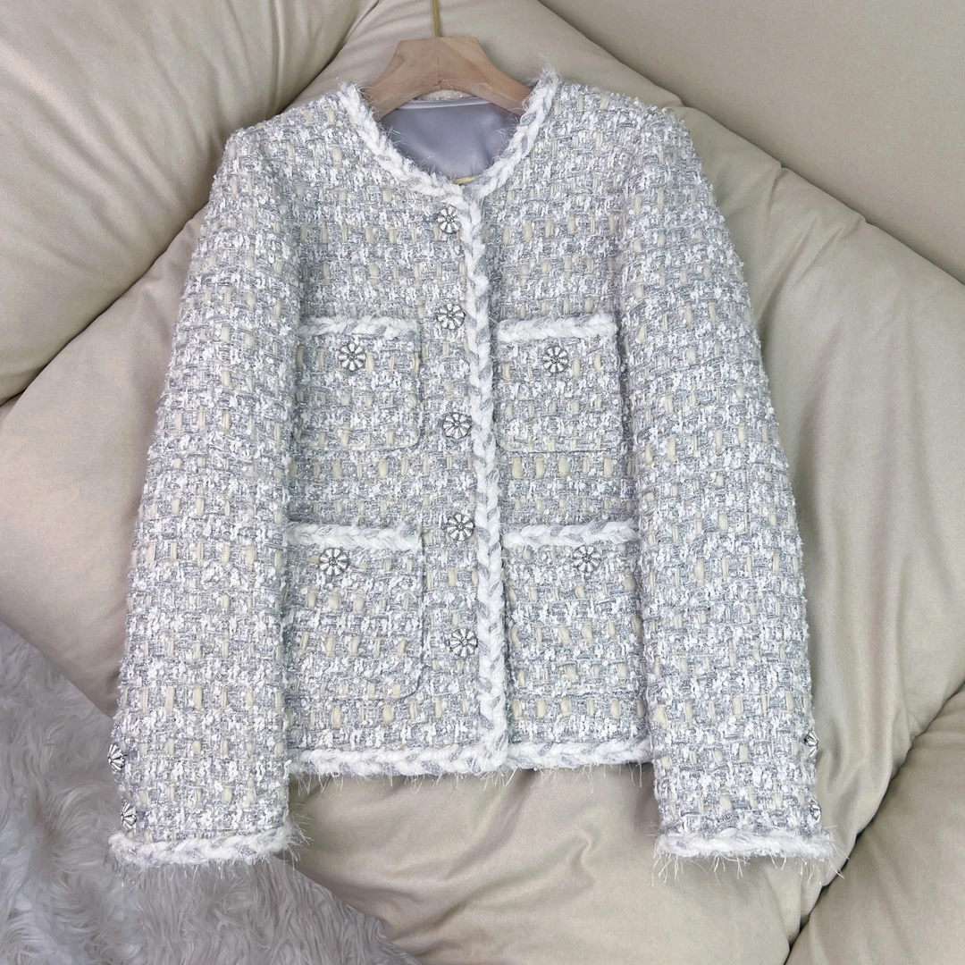 银色小香风上衣 70326