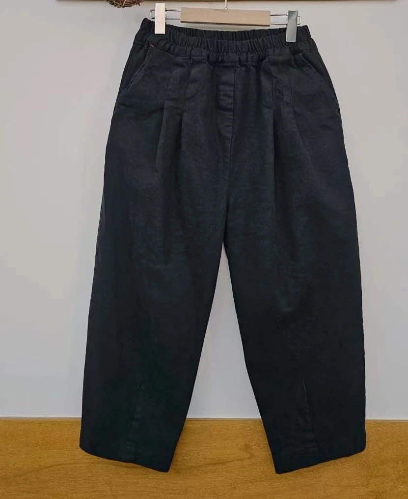 韩国正品不支持退换/哦/松紧捏折裤子/1205