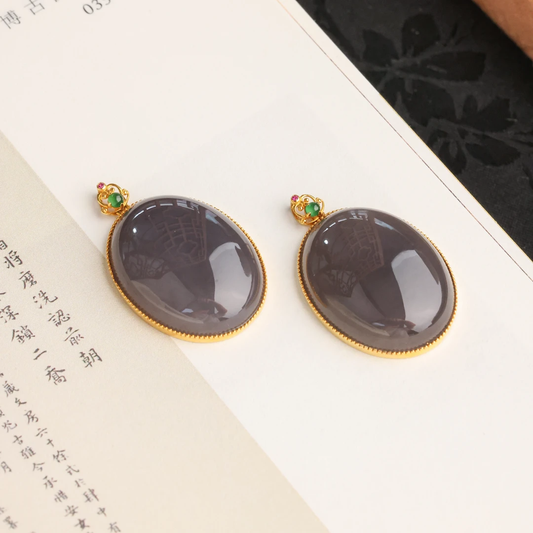 【举石臻选】TA1017-708-35和田玉吊坠18k(一件/多样性发)I