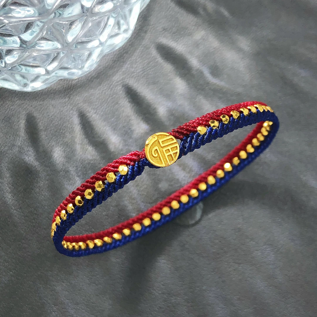 【举石臻选】TA07-943-348足金手绳（一件/长度自选）H