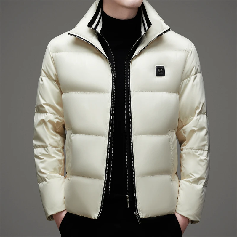 皮尔卡丹法国专柜新款秋冬季男士新国标时尚羽绒服休闲保暖外套