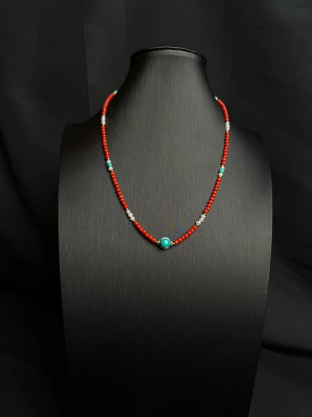 坠链均925银 新款阿布桑布设计款925纯银配件项链