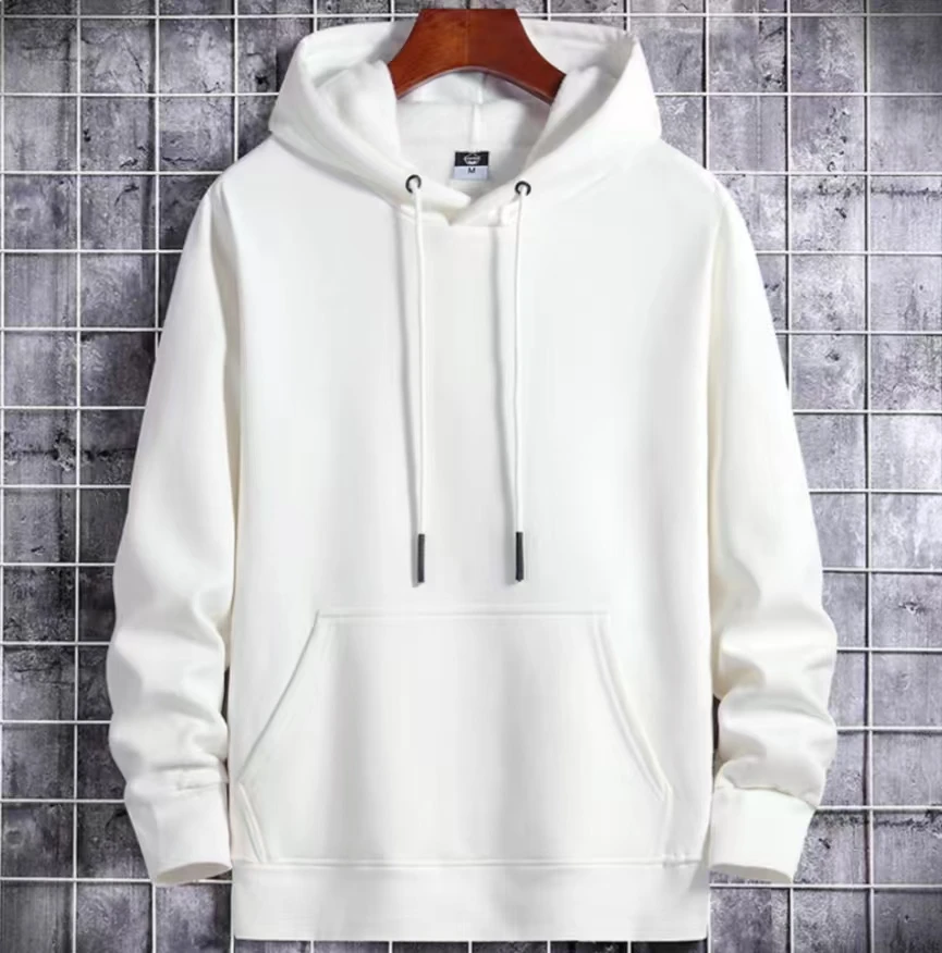 【加绒加厚】连帽衫潮流宽松标准卫衣秋冬加绒纯色百搭带帽卫衣男款