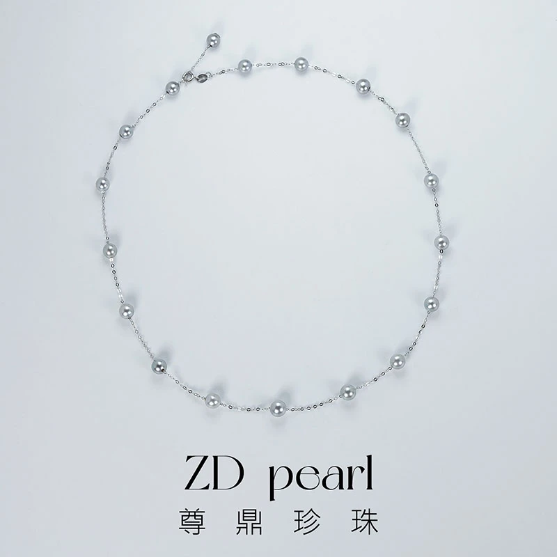 尊鼎珍珠-18K金海水珍珠真多麻色系满天星5-6mm-Nami