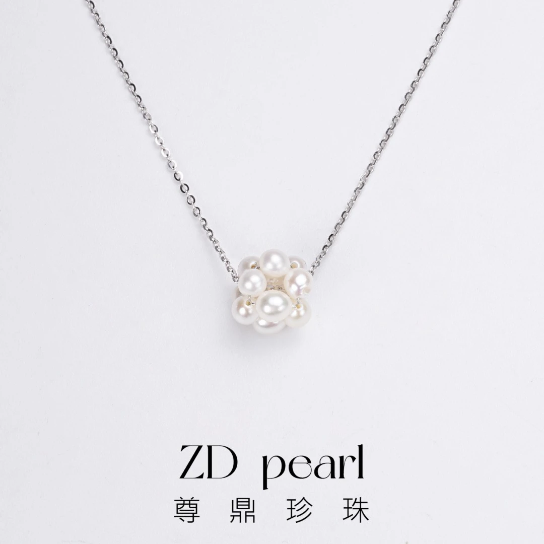 【鸭鸭】尊鼎珍珠-S925银淡水珍珠吊坠3-4mm