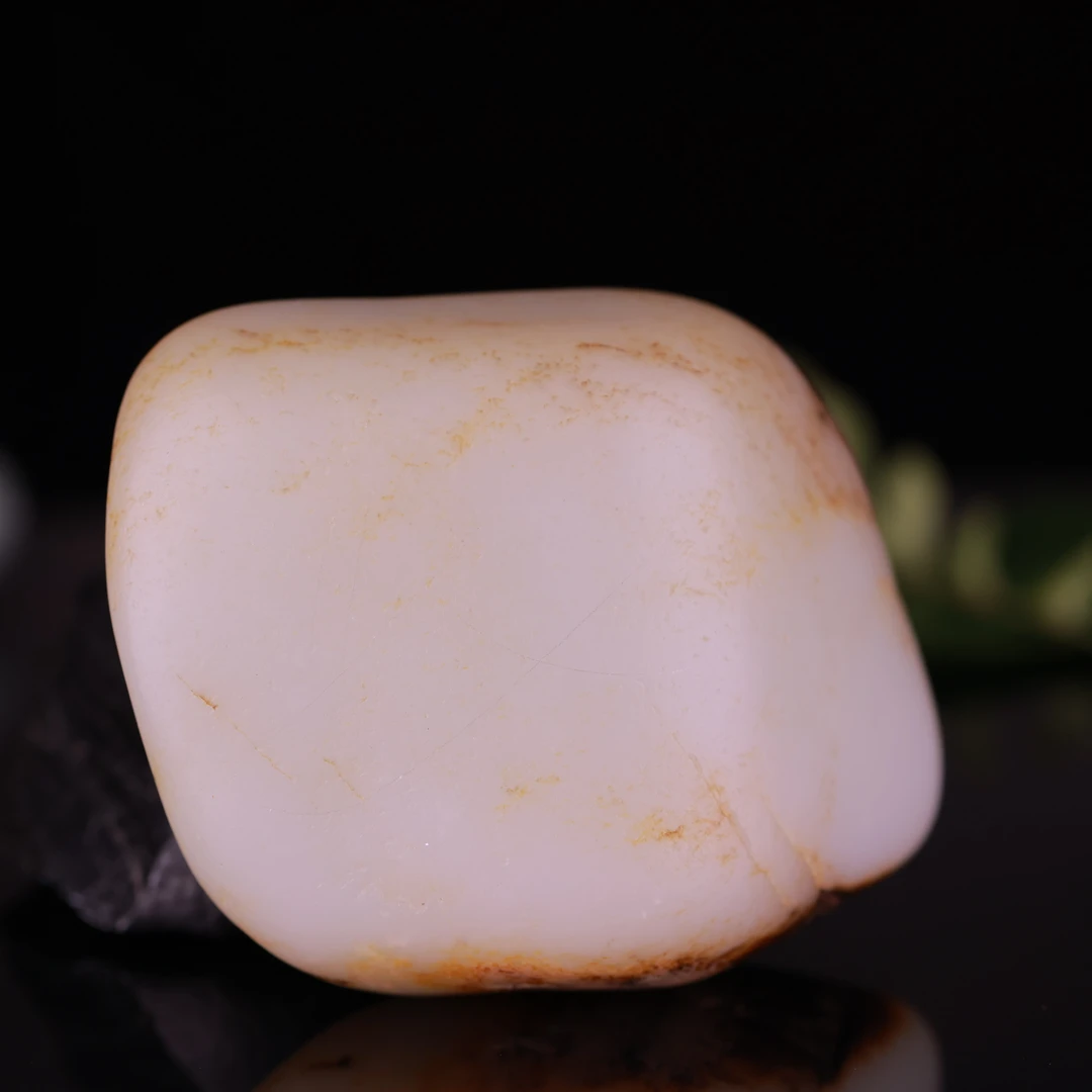 【原石】新疆和田玉原石饱满圆润天然无修紧实细腻一级白细