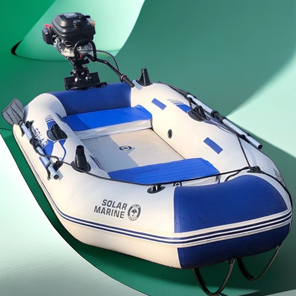 2024充气船橡皮艇可坐皮划艇2/3/4/5/6/7人新款耐磨钓渔船电动船