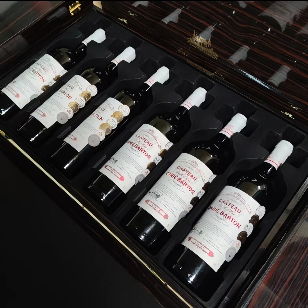 法国原瓶进口【欧尼巴顿-古堡珍藏】干型红葡萄酒750ml*6支礼盒装