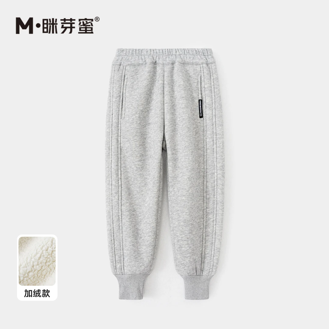 2024女童装冬季新款儿童加绒裤子中大童女童棉裤加绒加厚一条过冬