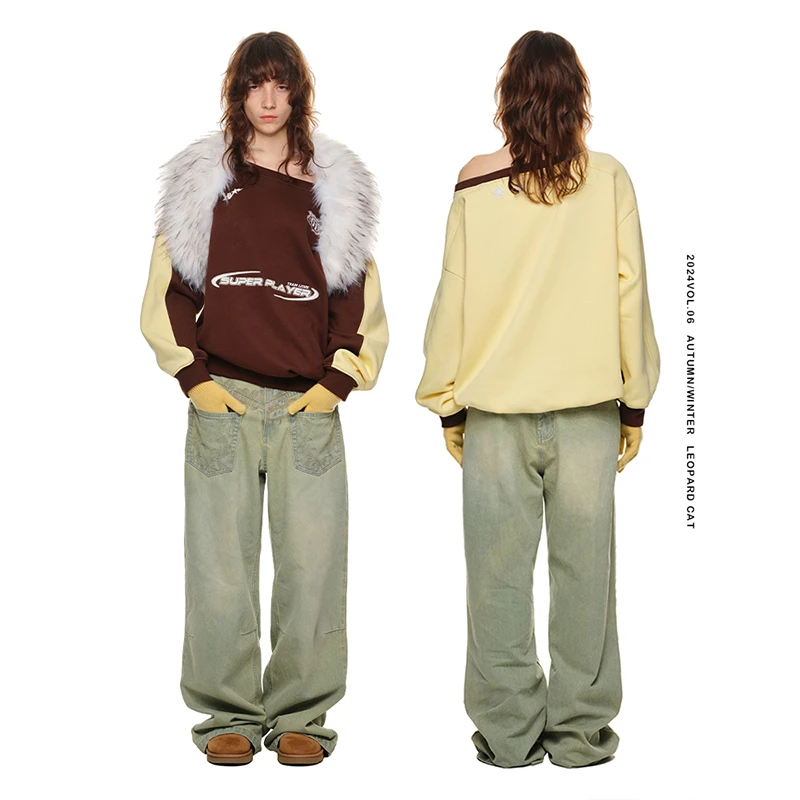 【佳佳】1JINN STUDIO 斜肩球服卫衣