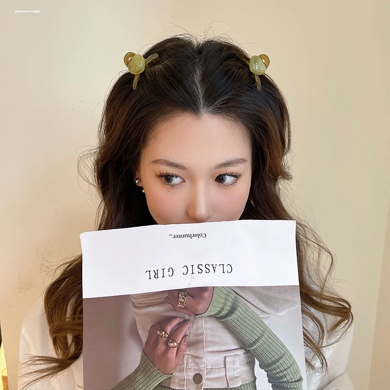 日韩亚克力盘发抓夹爱心发夹女后脑勺小号鲨鱼夹头发夹子头饰发卡