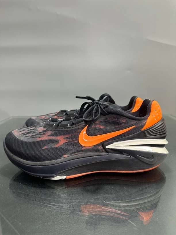 44.5码 97新 耐克Nike Gtcut2 黑橙 实战篮球鞋 已洗护消毒