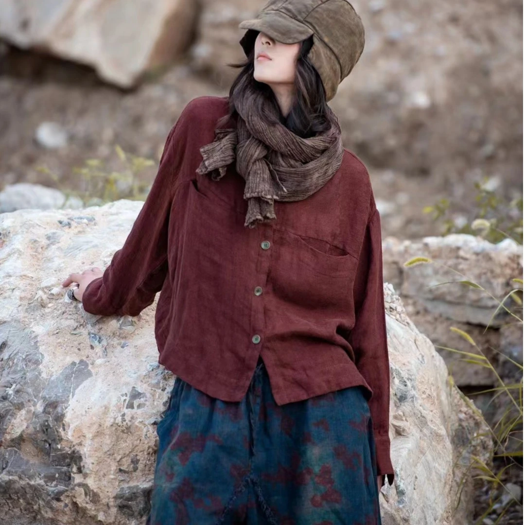 原沐分享 麻依者 1086 衬衫