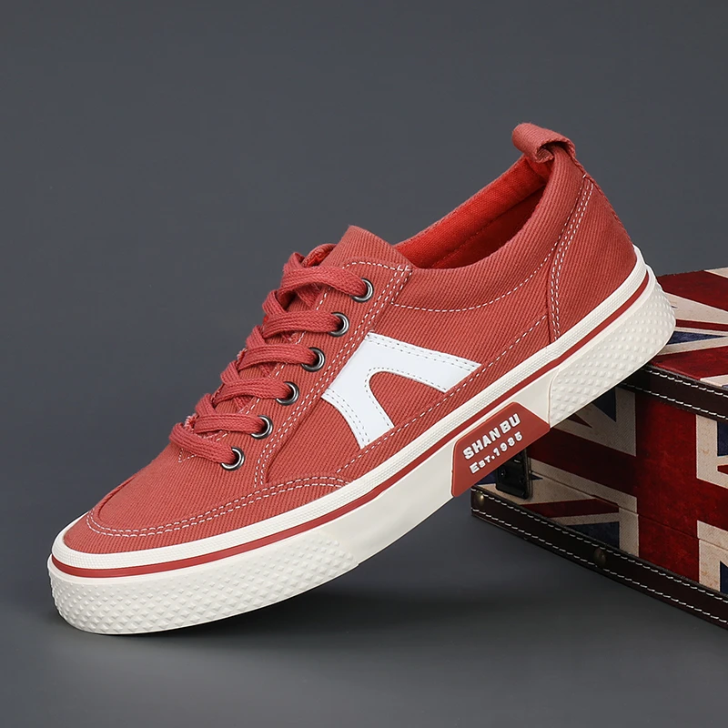 帆布鞋男硫化鞋潮鞋男士帆布鞋运动休闲百搭夏季透气潮流低帮运动