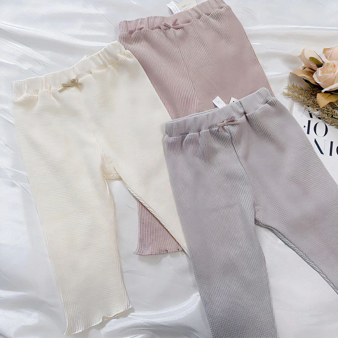 三色裤 日单纯棉华夫格 舒适百搭