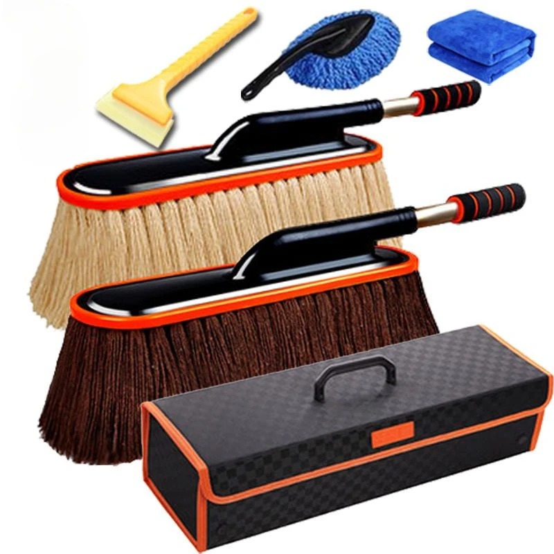 【低价好物】蜡拖擦车拖把伸缩除尘车掸子擦车神器扫灰扫雪棉线车刷