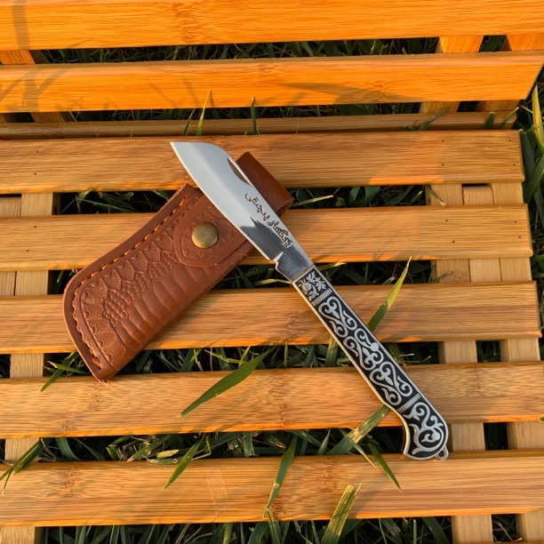 新疆包邮折叠刀英吉沙小刀精品定制9铬刃材高锋利高硬度