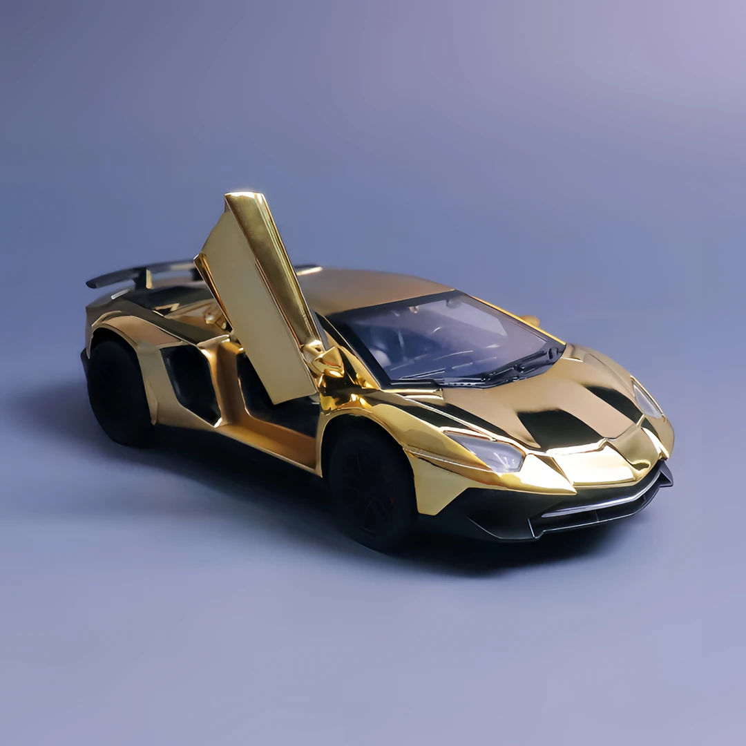 【金色传说】兰博基尼LP780 黄金定制版本合金汽车模型父亲节摆件