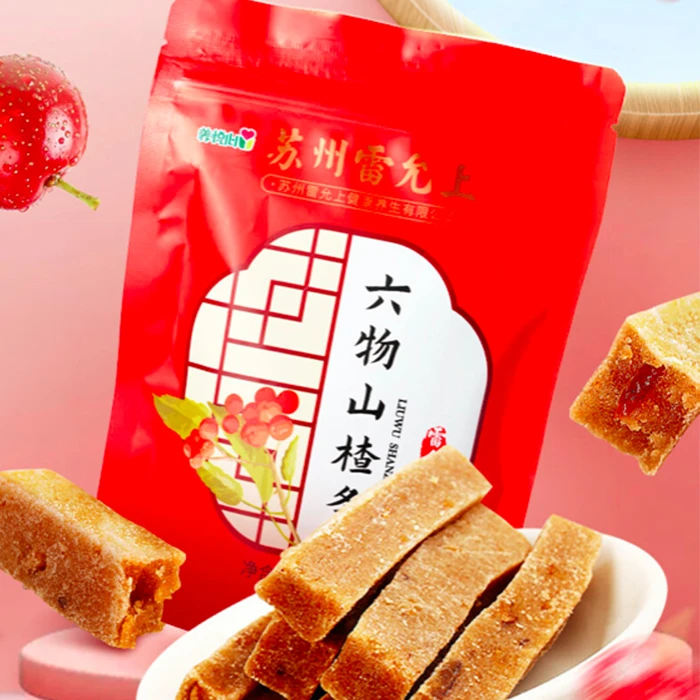 雷允上六物山楂条125g传统工艺开胃酸甜美味低脂肪甄选原汁原味