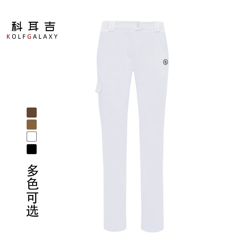 科耳吉高尔夫女装长裤【巴黎诗集】秋冬保暖运动女弹力修身直筒裤子