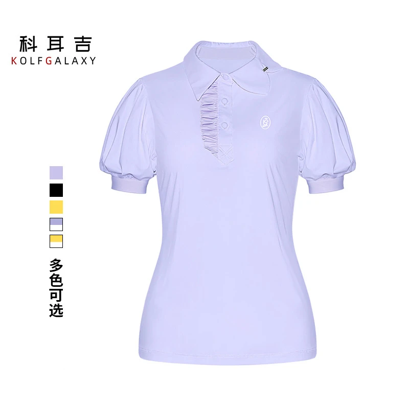 科耳吉 高尔夫服女款短袖夏季舒适透气修身显瘦速干女士运动网球