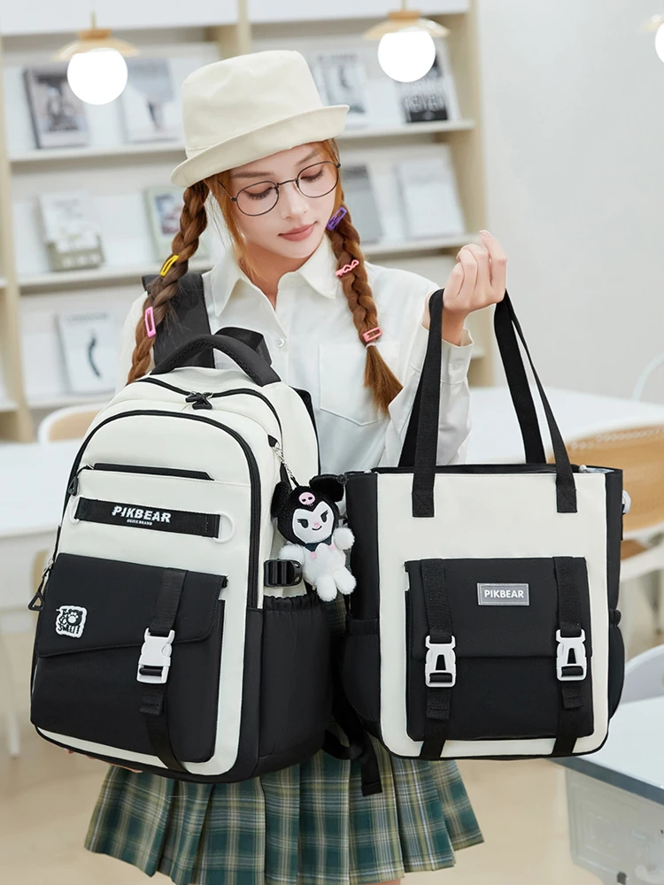 书包女初中生高中生高颜值ins小学生三到六年级防水减负双肩背包