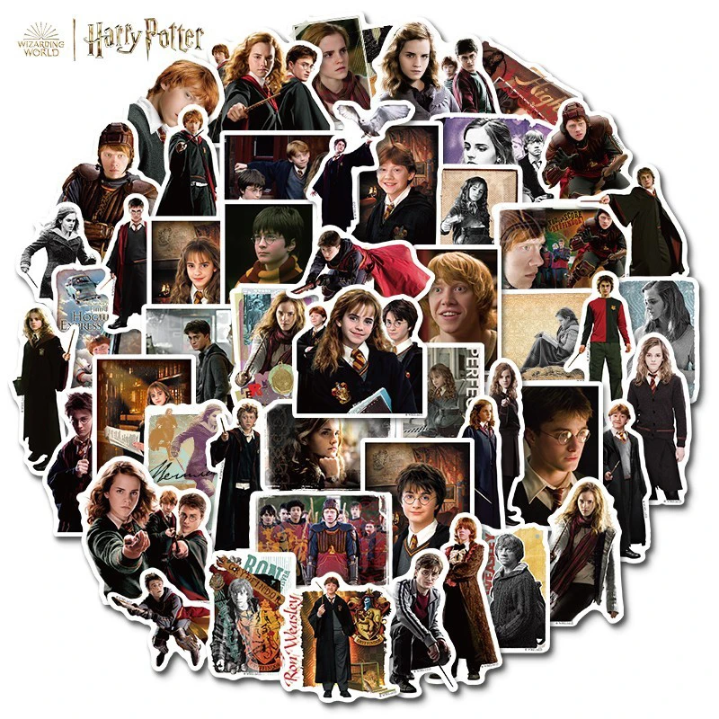 哈利波特可爱人物合集贴纸pvc无痕适用电脑贴纸行李箱贴纸