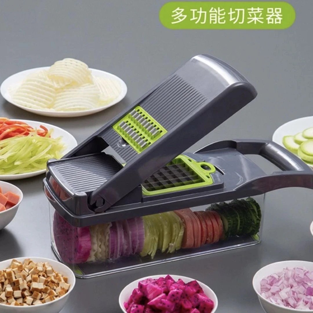 【14件套】功能切菜器削皮家用切丝器刮丝厨房好用神器切条器