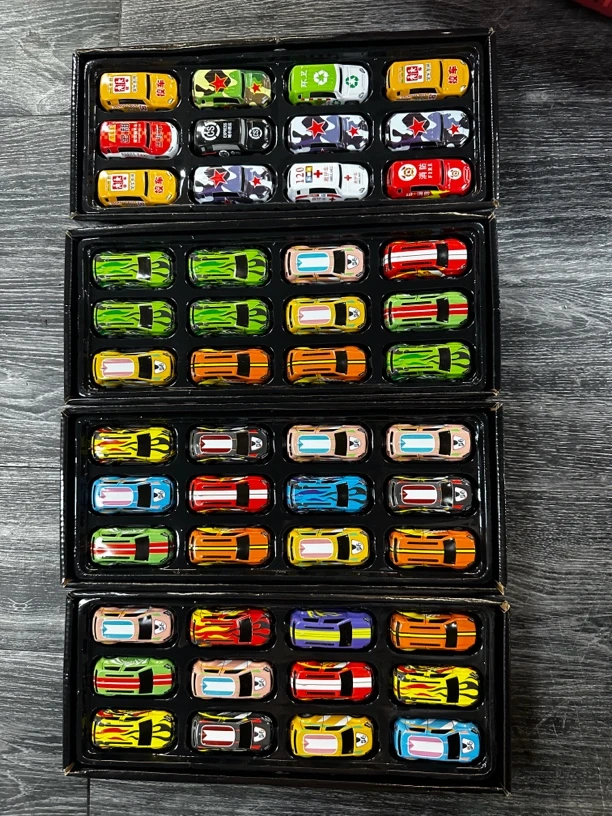 礼盒装货柜款48辆金属回力车 帮选玩具