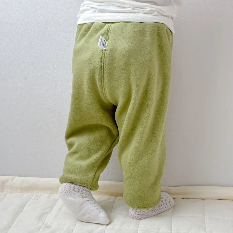 儿童裤子春秋宝宝卫裤秋冬摇粒绒加厚保暖长裤婴幼儿春装棉裤外穿