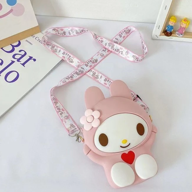 【贝比象】儿童包包23春季新款可爱卡通硅胶包男女童单肩斜挎包角