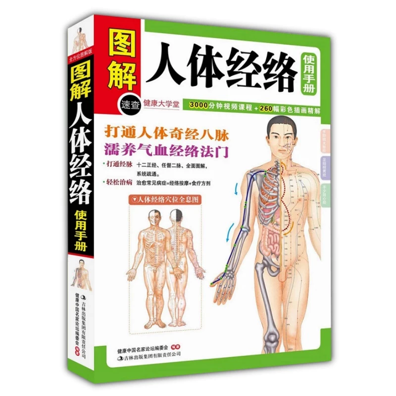 图解人体经络使用手册打通人体奇经八脉濡养气血经络法门书籍