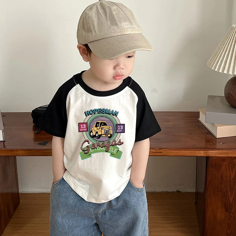 男童短袖t恤潮牌上衣衣服2024半袖夏装儿童t恤男夏季宝宝男孩童装