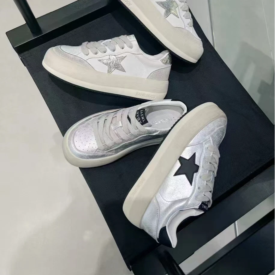 【华小姐】秋冬季新款时尚潮流圆头平底透气休闲鞋80232