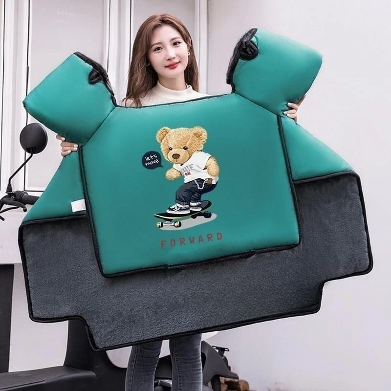 电动车复合挡风被冬季新款加绒挡风罩电瓶摩托车防风护手套保暖罩