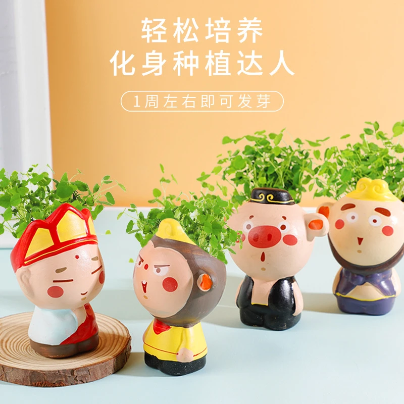 室内迷你小盆栽西游记绿植物桌面水培学生学校毕业创意礼物小奖品