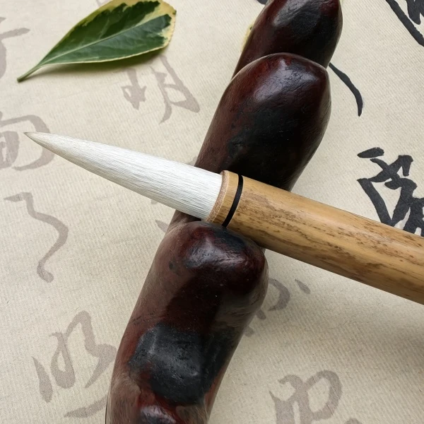 善琏湖笔厂双羊牌墨谷逸香纯羊毫软毫需要控笔出锋4.4cm直径1cm