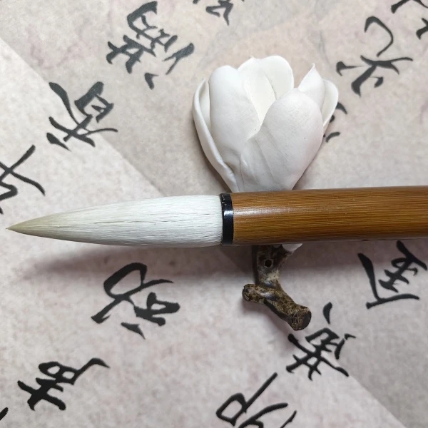 善琏湖笔厂老料纯羊毫大楷英出峰6口径1.4