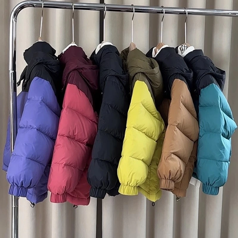 儿童羽绒服秋冬2025新款男女童三防石墨烯保暖短款连帽白鸭绒外套