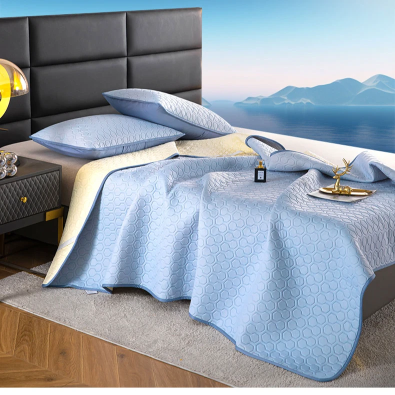 【久睡不易留痕 超舒服】SAACDE冰丝乳胶凉席三件套