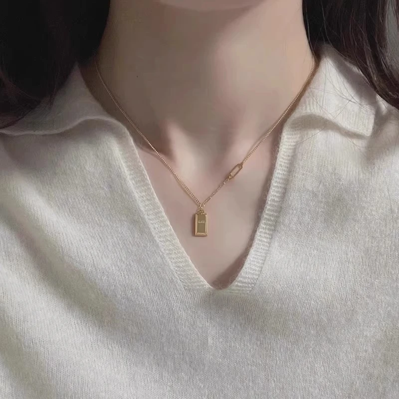 钛钢项链 不掉色暴富颈链女2025年新款招财时尚简约百搭ins锁骨链