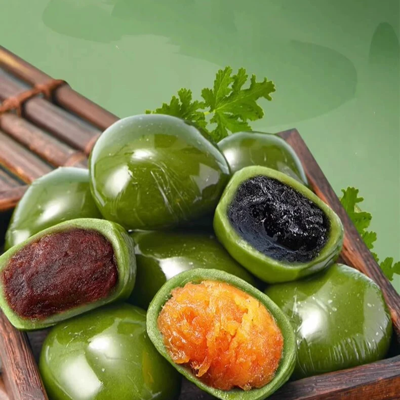 赔清！6个大福团青团艾草团子糯叽叽