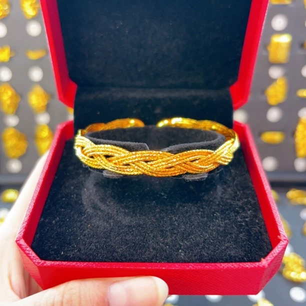 铜合金手镯 新款时尚麻花手镯