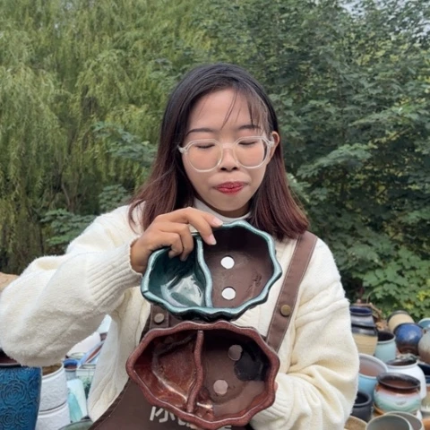 红陶瑕疵高5口13