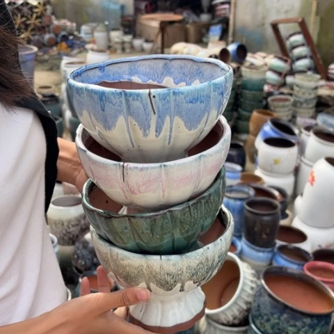 红陶20CM以下瑕疵高12口15