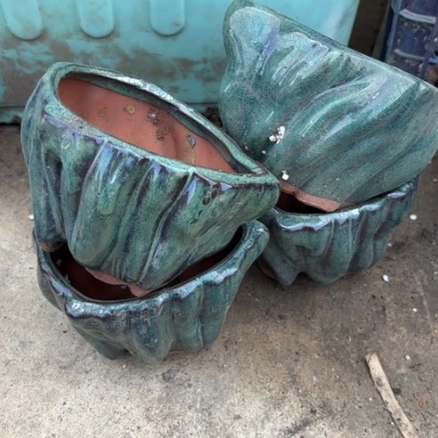 红陶20CM以下瑕疵4个