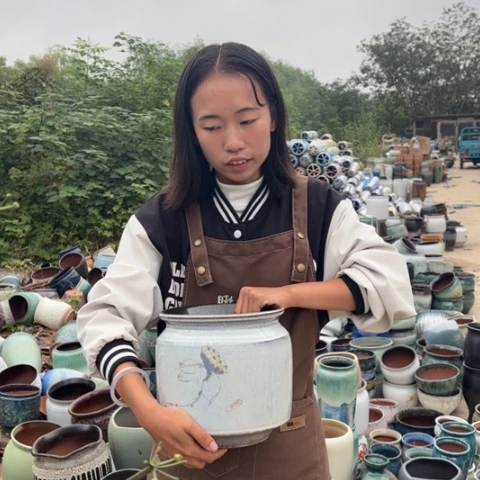 红陶20CM以下瑕疵高22口21